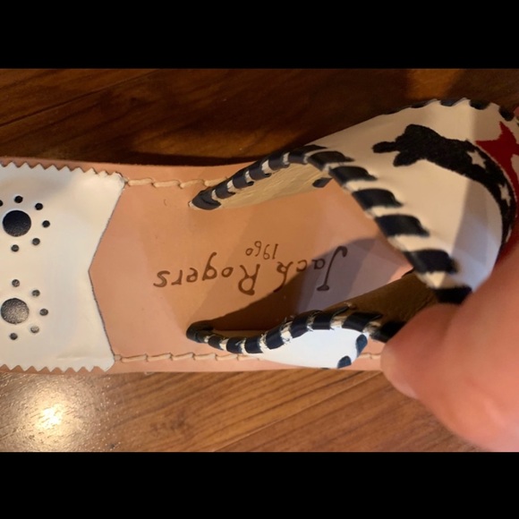 New w/o tags Jack Rogers Patriotic sandals. - Picture 3 of 4